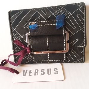 Versus by Versace Wallet NWT Blk w/Blk Lthr Inside